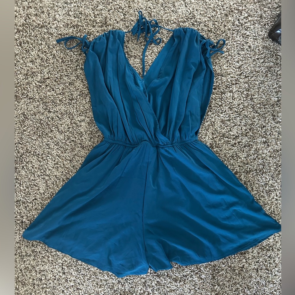 Dark turquoise romper